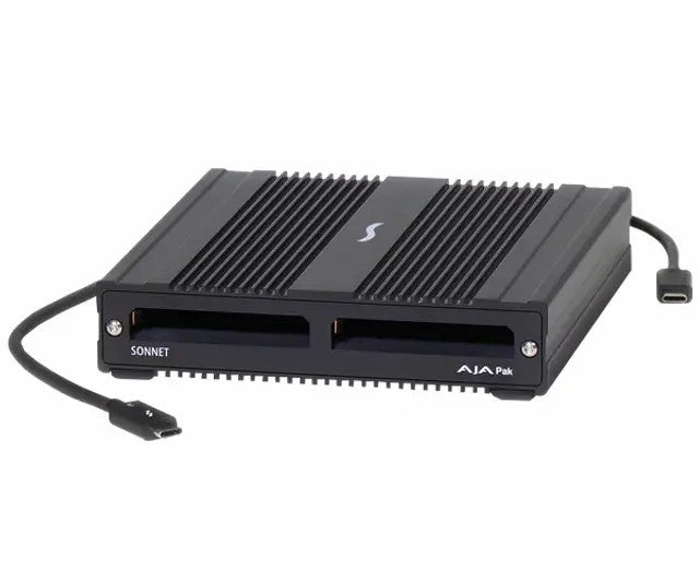 Sonnet SF3 Series - AJA PAK Media Pro Card Reader Thunderbolt 3 Sonnet SF3 Series - AJA PAK Media Pro Card Reader Thunderbolt 3